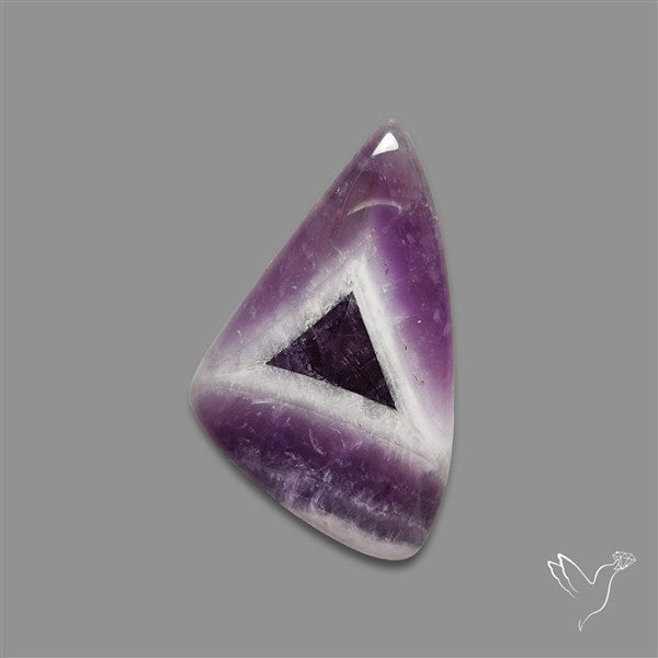 Chevron Amethyst Cabochon