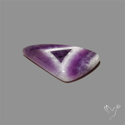 Chevron Amethyst Cabochon