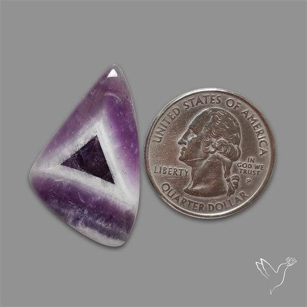 Chevron Amethyst Cabochon