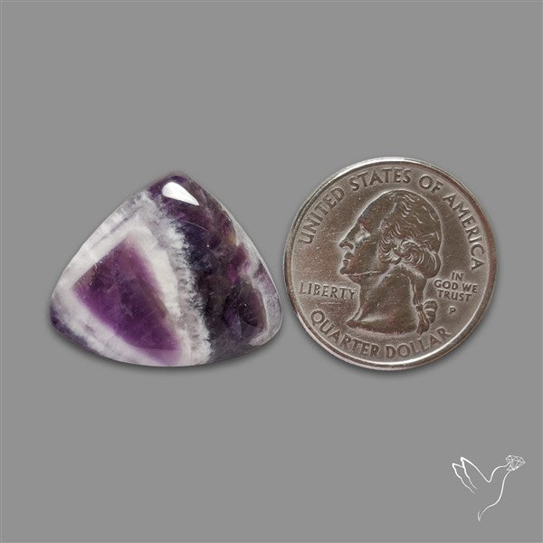 Chevron Amethyst Cabochon
