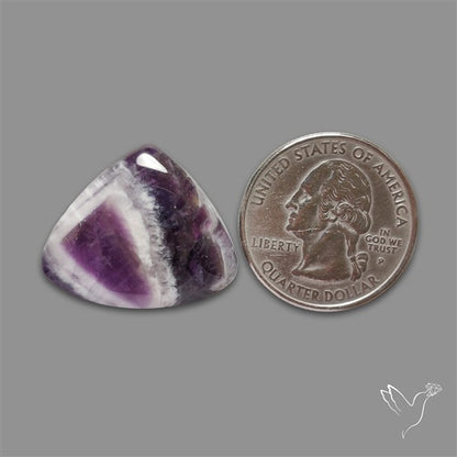 Chevron Amethyst Cabochon