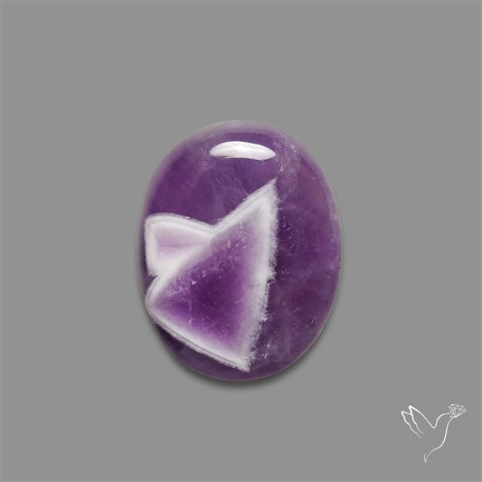 Chevron Amethyst Cabochon