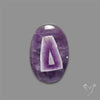 Chevron Amethyst Cabochon