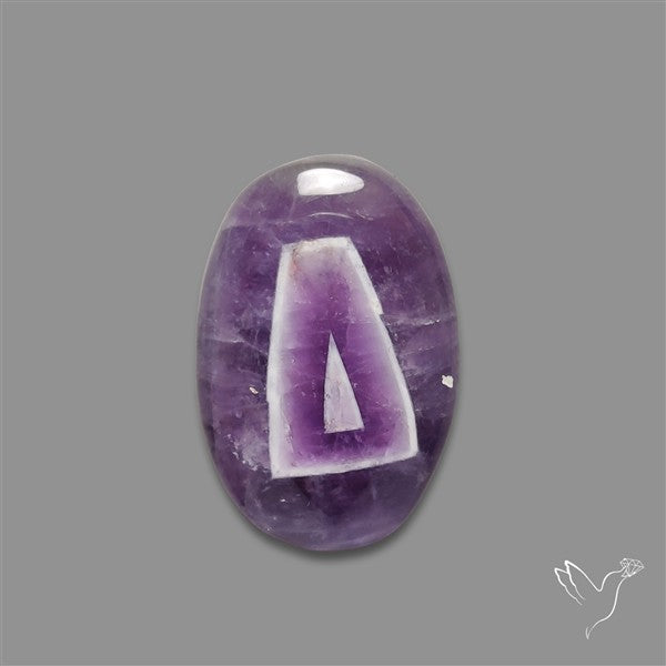 Chevron Amethyst Cabochon