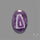 Chevron Amethyst Cabochon