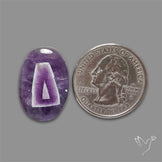 Chevron Amethyst Cabochon