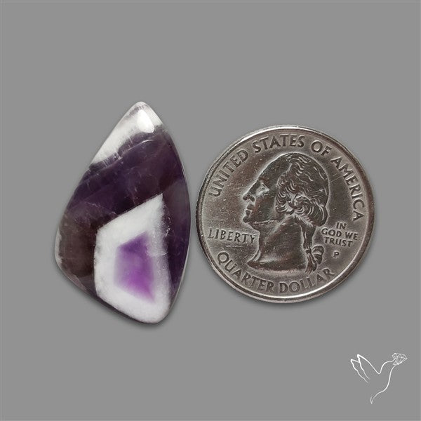 Chevron Amethyst Cabochon