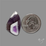 Chevron Amethyst Cabochon