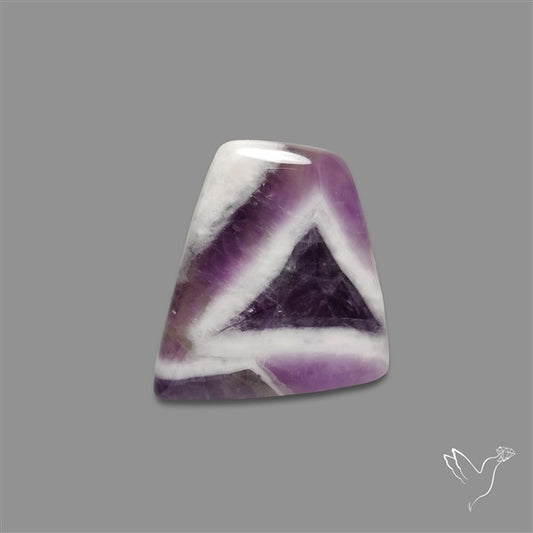 Chevron Amethyst Cabochon