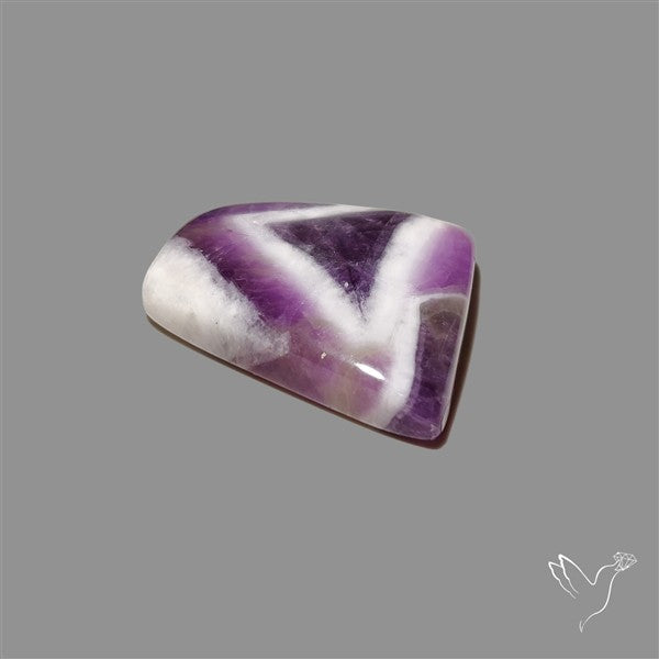 Chevron Amethyst Cabochon