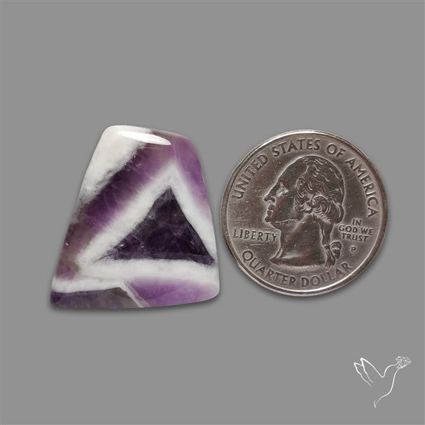 Chevron Amethyst Cabochon