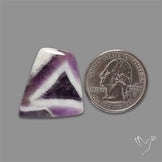 Chevron Amethyst Cabochon