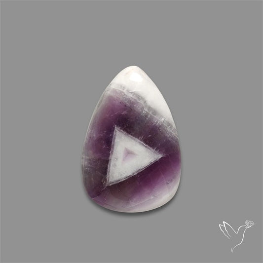 Chevron Amethyst Cabochon