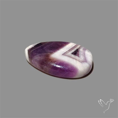 Chevron Amethyst Cabochon