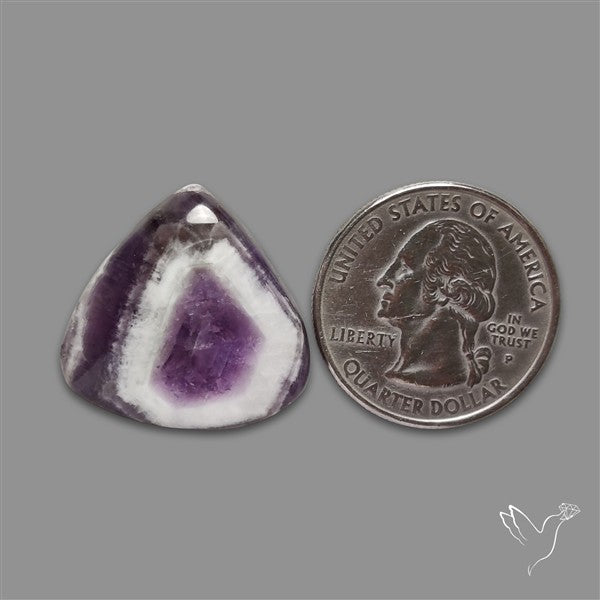 Chevron Amethyst Cabochon