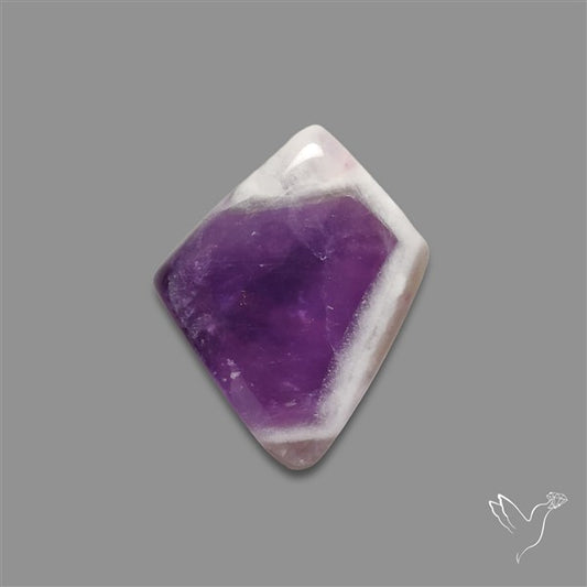Chevron Amethyst Cabochon