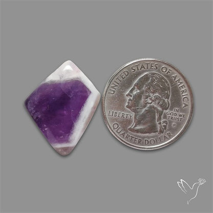 Chevron Amethyst Cabochon