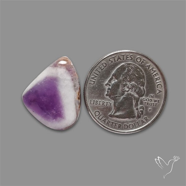 Chevron Amethyst Cabochon
