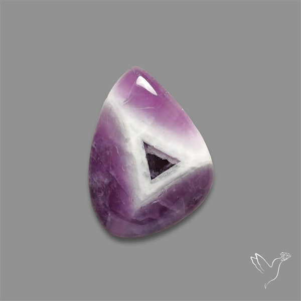 Chevron Amethyst Cabochon