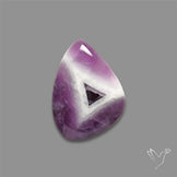 Chevron Amethyst Cabochon