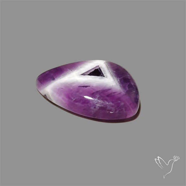 Chevron Amethyst Cabochon
