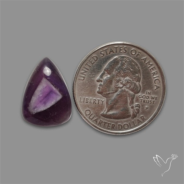 Chevron Amethyst Cabochon