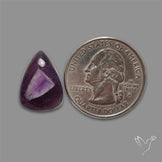 Chevron Amethyst Cabochon