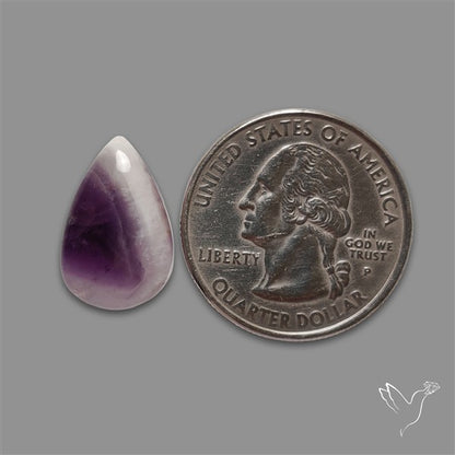 Chevron Amethyst Cabochon