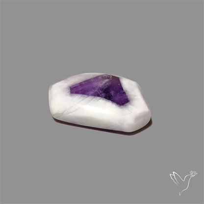 Chevron Amethyst Cabochon