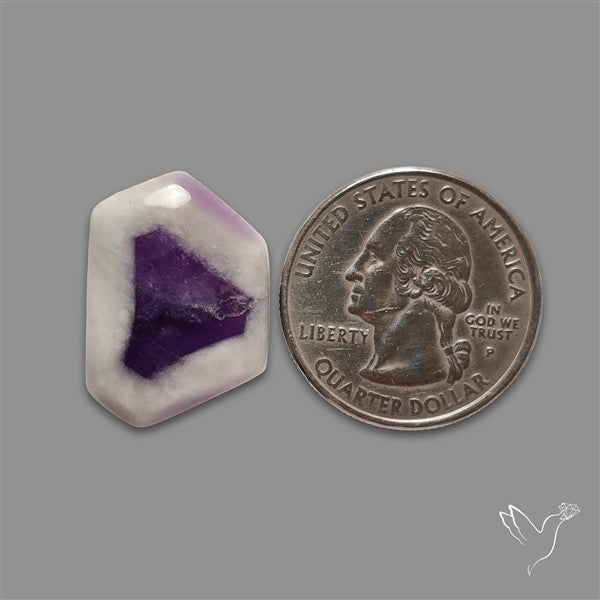Chevron Amethyst Cabochon