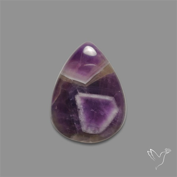 Chevron Amethyst Cabochon