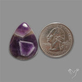 Chevron Amethyst Cabochon