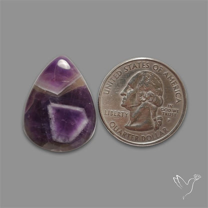 Chevron Amethyst Cabochon