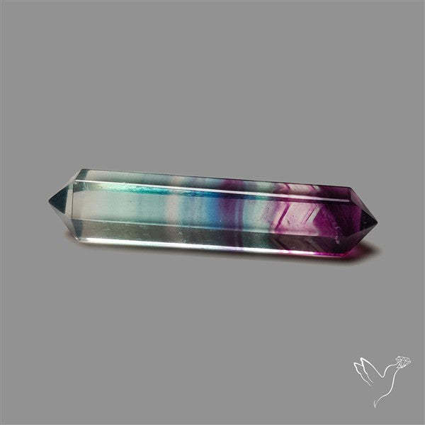 Purple Teal Fluorite Tower/Pencil Shaped