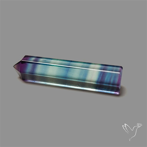 Purple Teal Fluorite Tower/Pencil Shaped