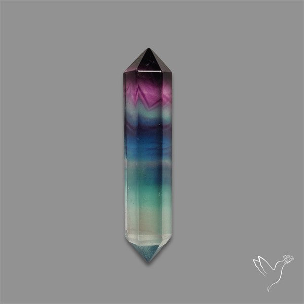 Purple Teal Fluorite Tower/Pencil Shaped