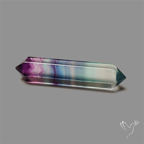 Purple Teal Fluorite Tower/Pencil Shaped
