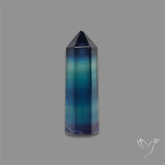 Purple Teal Fluorite Tower/Pencil Shaped