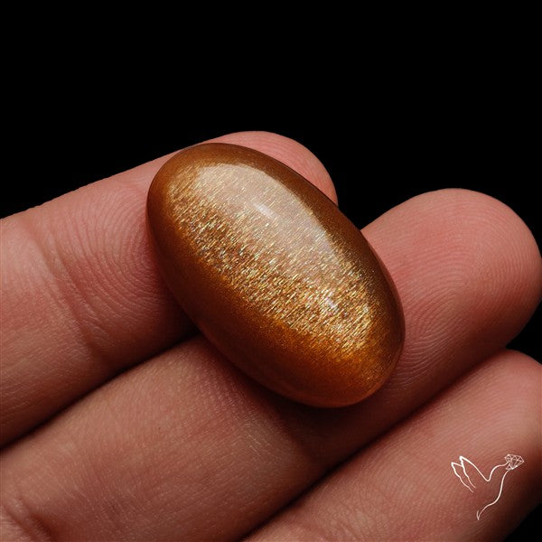 Rainbow Meteor Shower Sunstone Cabochon