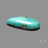 Kingman Turquoise Cabochon (Backed)