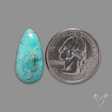 Kingman Turquoise Cabochon (Backed)