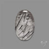 Black Tourmalinated Quartz Cabochon