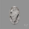 Black Tourmalinated Quartz Cabochon