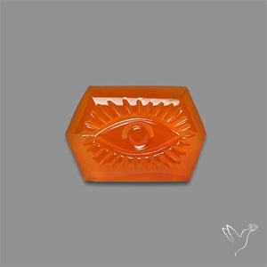 Carnelian Agate Evil Eye Carving