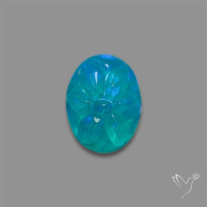 Paraiba Blue Green Ethiopian Opal Mughal Carving