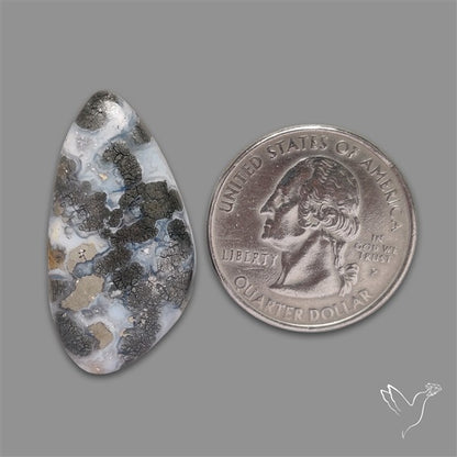 Marcasite With Quartz Cabochon