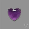 Rose Cut Amethyst Heart