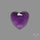 Rose Cut Amethyst Heart