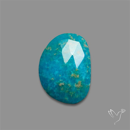 Rose Cut White Water Turquoise