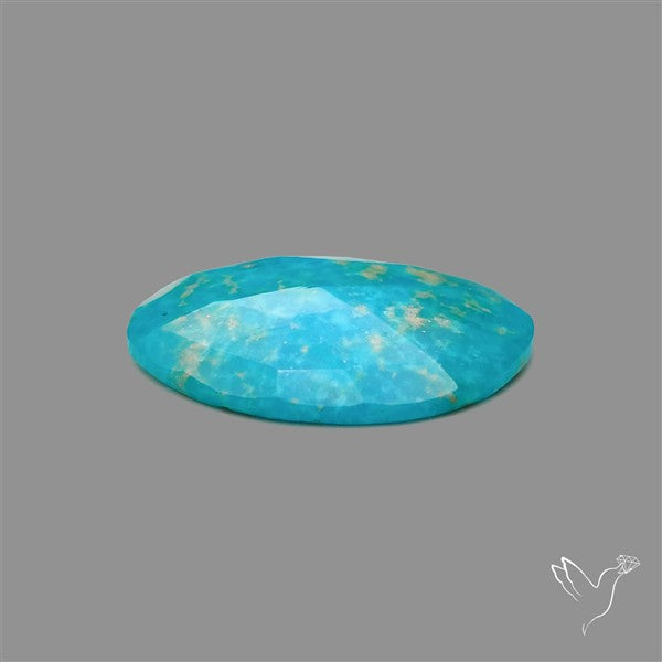 Rose Cut White Water Turquoise